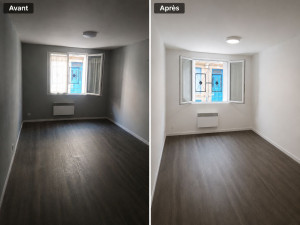 Photo de galerie - Rénovation, pose toile de verre 