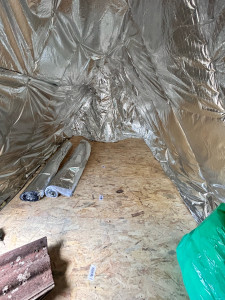 Photo de galerie - Isolation des sous pente plus création d un plancher osb 