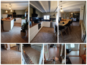 Photo de galerie - Pose parquet plus montage nouvelle cuisine