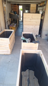 Photo de galerie - Fabrication de jardinière 