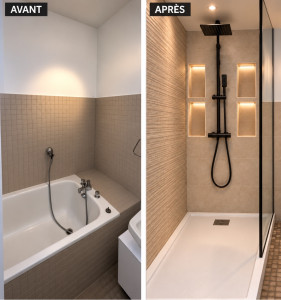 Photo de galerie - Rénovation douche 