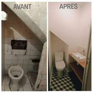 Photo de galerie - Renovation complet de toillete