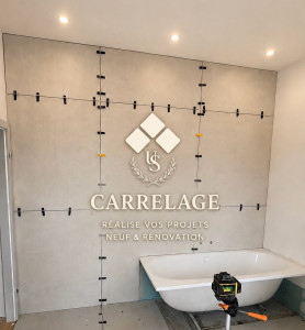 Photo de galerie - Pose de carrelage 120/120 