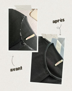 Photo de galerie - Réparation encolure 