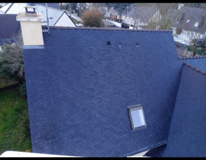 Photo de galerie - Voilà le résultat après traiter la toiture et décaper enfin passé une résine colorée à la fin