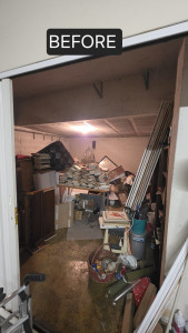 Photo de galerie - Débarrasser un garage au complet de 30m2
avant/après 