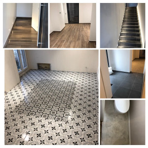 Photo de galerie - Pose parquet/ carrelage 