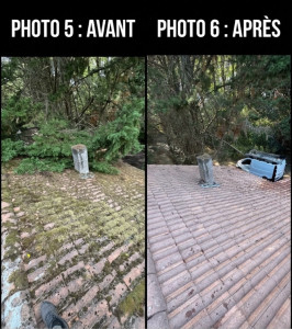 Photo de galerie - Nettoyage et protection de la toiture 