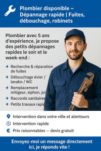 Photo de galerie - Pour tout type de chantier, dépannage en plomberie 