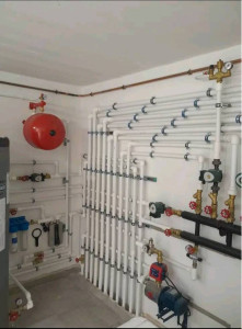 Photo de galerie - Installation du système de chauffage central