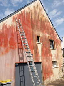 Photo de galerie - Nettoyage des moussage peinture décoration traitement hydrofuge réparation enduit petits travaux de maçonnerie 
