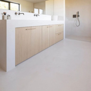 Photo de galerie - Béton ciré salle de bain 