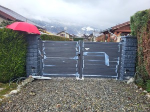 Photo de galerie - Remplacement d'un portail et motorisation