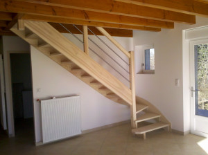 Photo de galerie - Escalier en frêne 