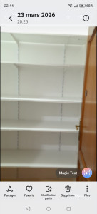 Photo de galerie - Fabrication des étagères sur mesure et réglable à tout moment