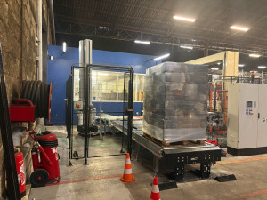 Photo de galerie - Raccordement installation et mise ens et vice de cette ligne complète de banderolage pour un châteaux 