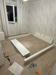 Photo de galerie - Lit IKEA avant 