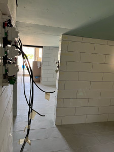 Photo de galerie - Pose d’un tableau électrique  aux normes 