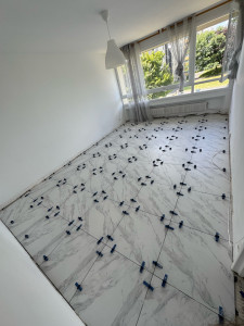 Photo de galerie - Pose du carrelage 