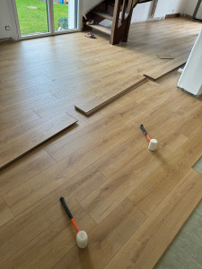 Photo de galerie - Pose parquet 