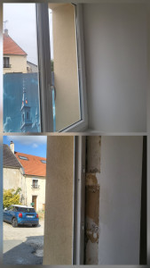Photo de galerie - Réparation d un mur + peinture