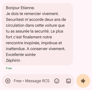 Photo de galerie - Voici les message au quelle j'ai droit au clients plus que satisfait 