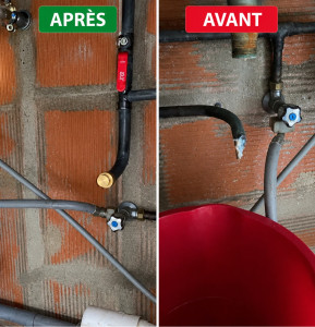 Photo de galerie - Réparation de fuite 