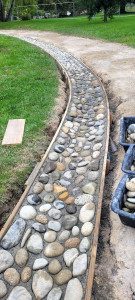 Photo de galerie - Caniveau en galet