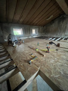 Photo de galerie - Rénovation d’un plancher en dalle OSB 