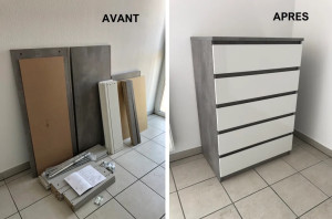 Photo de galerie - Montage d’une commode 