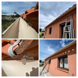 Photo de galerie - Remplacement gouttière, jonction et accessoires complet