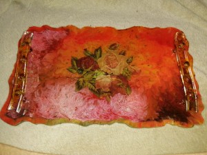 Photo de galerie - Plateau résine époxy