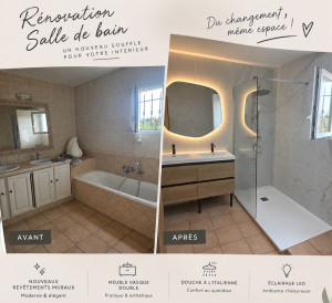 Photo de galerie - Rénovation de salle de bain 