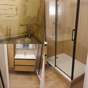 Photo de galerie - Rénovation complète d une salle de bain 