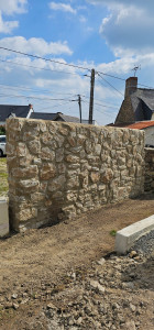 Photo de galerie - Construction mur en pierre