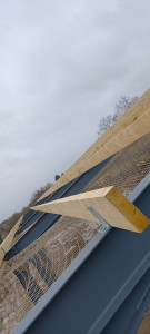 Photo de galerie - Charpente sur un batiment agricol