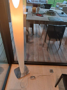 Photo de galerie - Depannage cable d’alimentation luminaire avec gradateur.