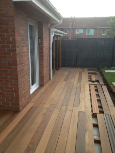 Photo de galerie - Pose d’une terrasse en ip