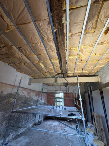 Photo de galerie - Ferraillage et isolation plafond 