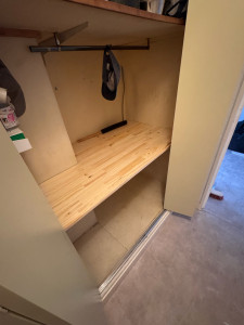 Photo de galerie - Création et pose d’une étagère