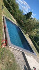 Photo de galerie - Pose de margelles 