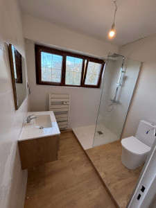 Photo de galerie - Remplacement baignoire en douche + WC