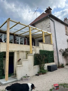 Photo de galerie - Création d’une pergolas 
