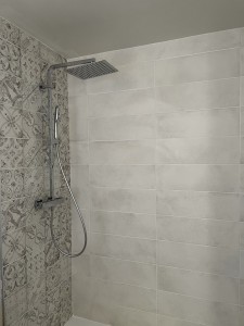 Photo de galerie - Remplacement d’une baignoire par une douche 