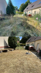 Photo de galerie - Gros débroussaillage chez un client sympa  
