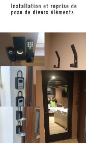 Photo de galerie - Installation et reprise de pose de divers éléments.