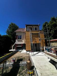 Photo de galerie - Peinture , Cration d’un bow-window et agencement intérieur 