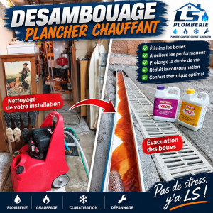Photo de galerie - ENTRETIENT -> Desambouage d'un plancher chauffant RDC + R+1