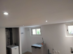 Photo de galerie - Création de spot encastré et des prises de courant 
