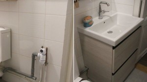 Photo de galerie - Meuble de salle de bain  (avant , après )